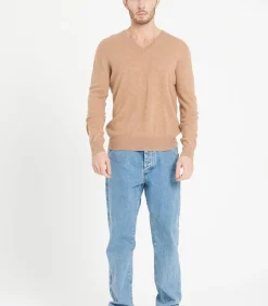 Heren Studio Cashmere8 LUKE 1 V-hals Trui - 100% kasjmier