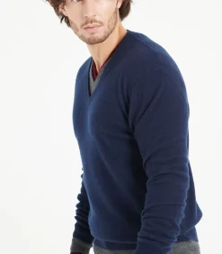 LUKE 1 V-hals Trui - 100% kasjmier Heren Truien & Cardigans