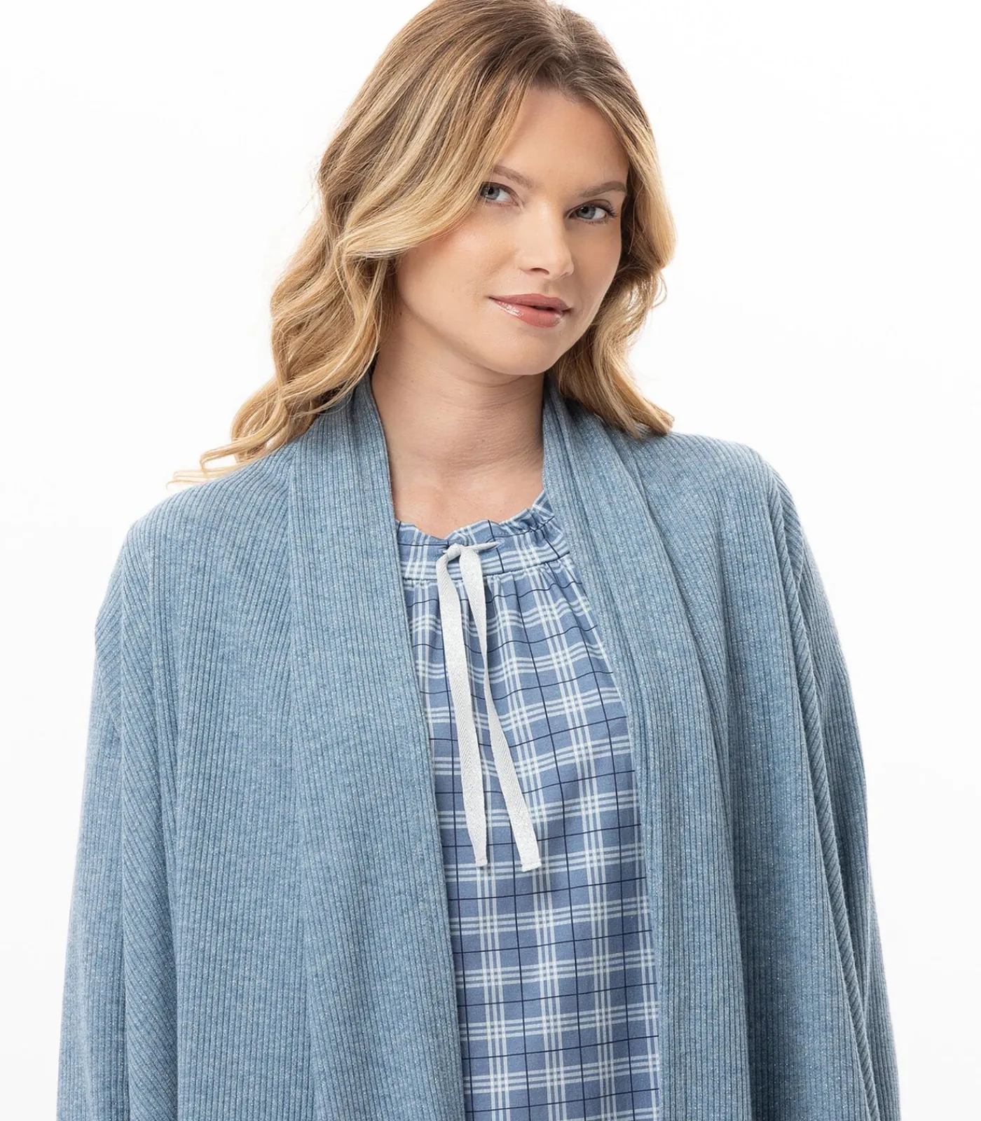 Sale Lurex gebreid vest CLUB 170 DAMES Loungewear