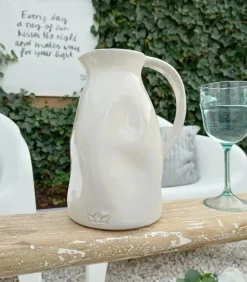 Hot Luxe - Aardewerk - Medium - Karaf - Wit Glazen & Karaffen