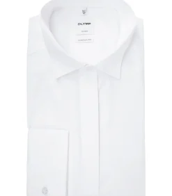 Sale Luxor Smoking Overhemd Wit Comfort Fit Heren Kostuums & Blazers