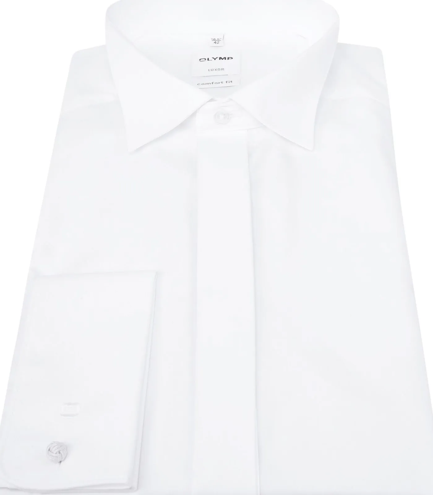 Sale Luxor Smoking Overhemd Wit Comfort Fit Heren Kostuums & Blazers