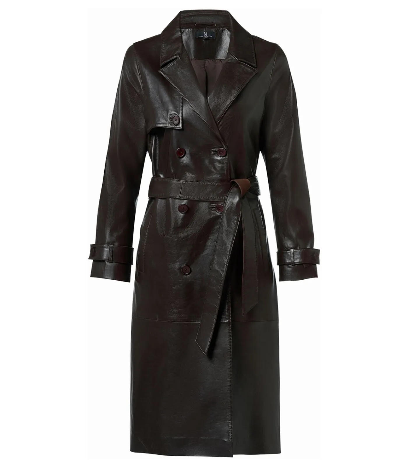 DAMES Mart Visser Lyana Leren Jas Donkerbruin