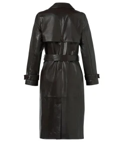 DAMES Mart Visser Lyana Leren Jas Donkerbruin