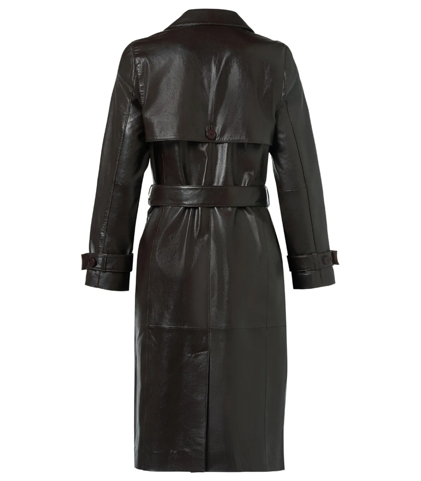 DAMES Mart Visser Lyana Leren Jas Donkerbruin