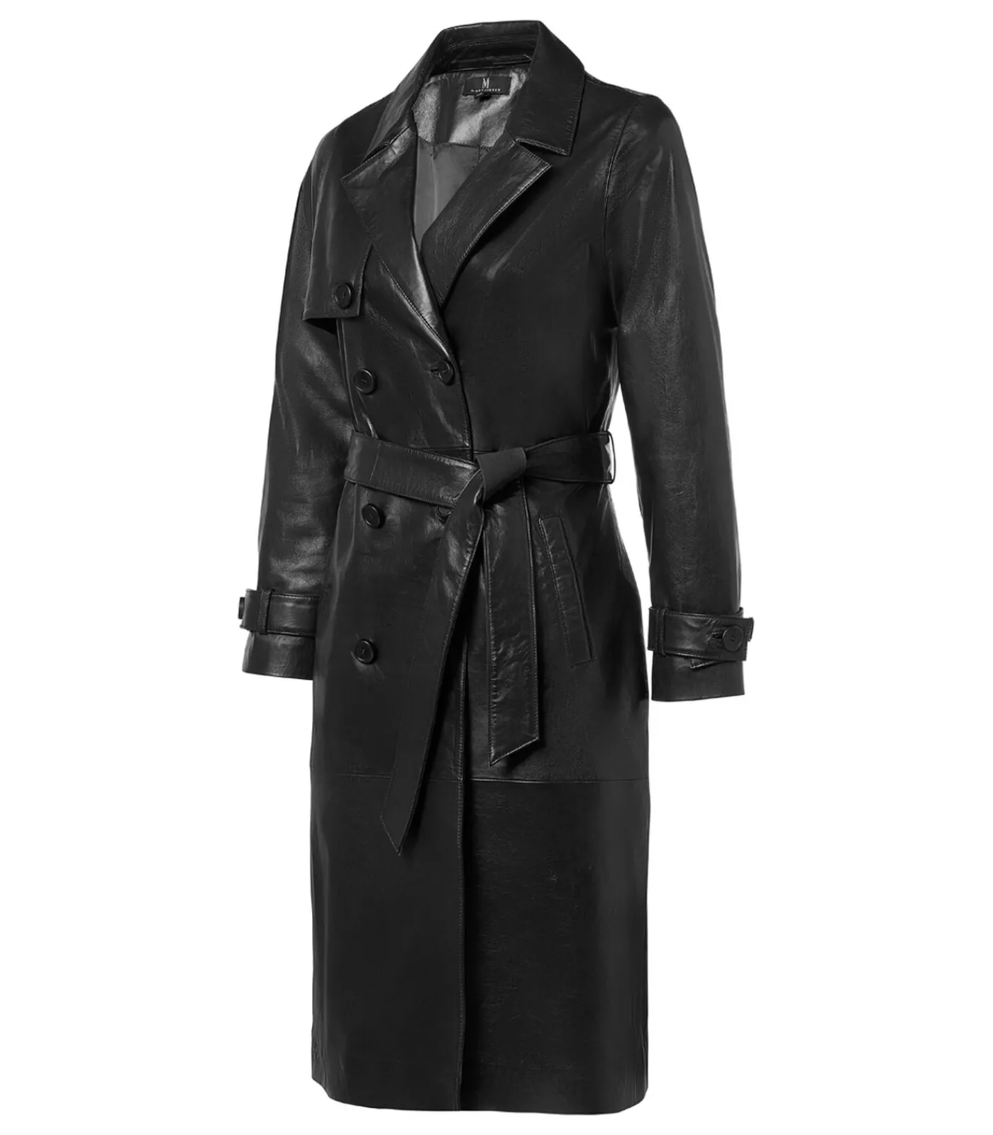 DAMES Mart Visser Lyana Leren Jas Zwart