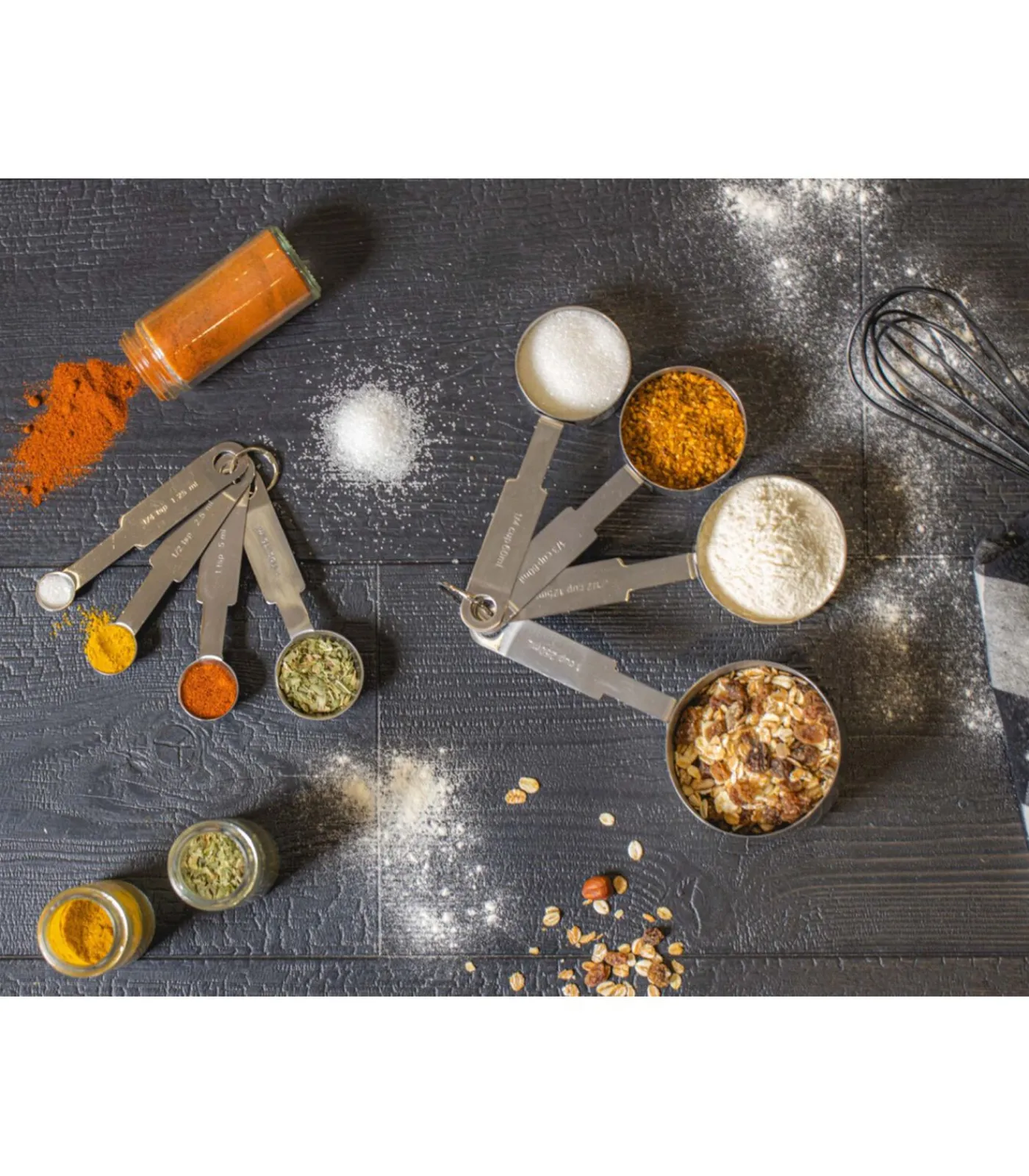 New Maatlepels - RVS - 4-delig Bakken