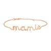 Discount MAMIE roze letterdraad armband met boodschap DAMES Armbanden