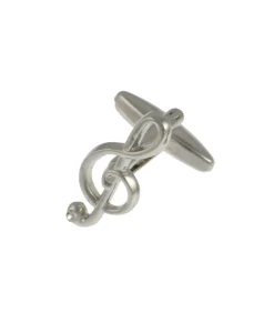 Heren Shirts & co Manchetknoop muzieksleutel