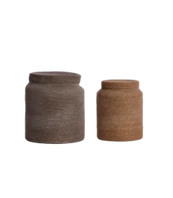 Outlet Mand Betania - Donkerbruin - Ø33cm - Set van 2 Organiseren