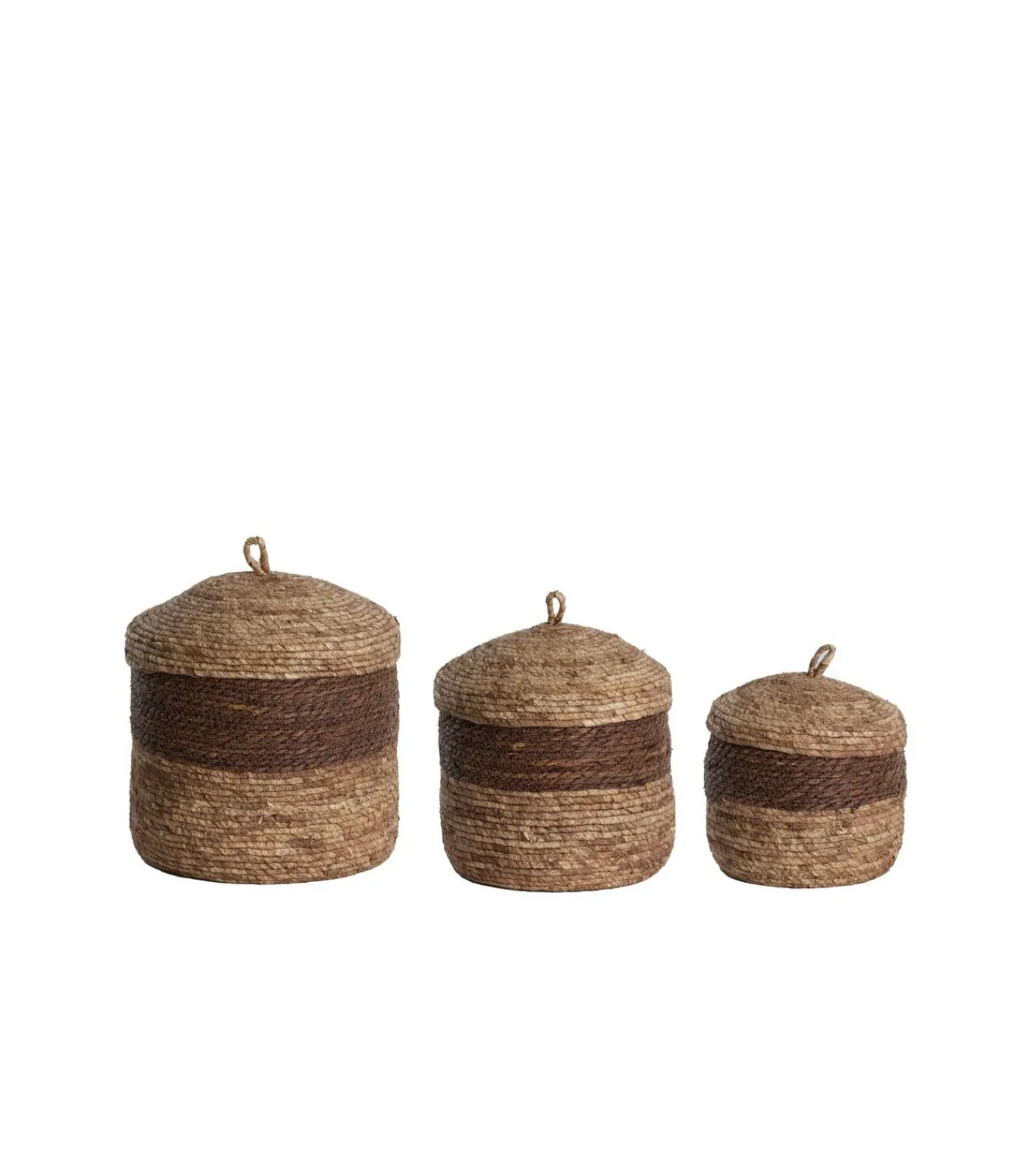 Light & Living Mand Kenmare - Naturel - Ø34cm - Set van 3