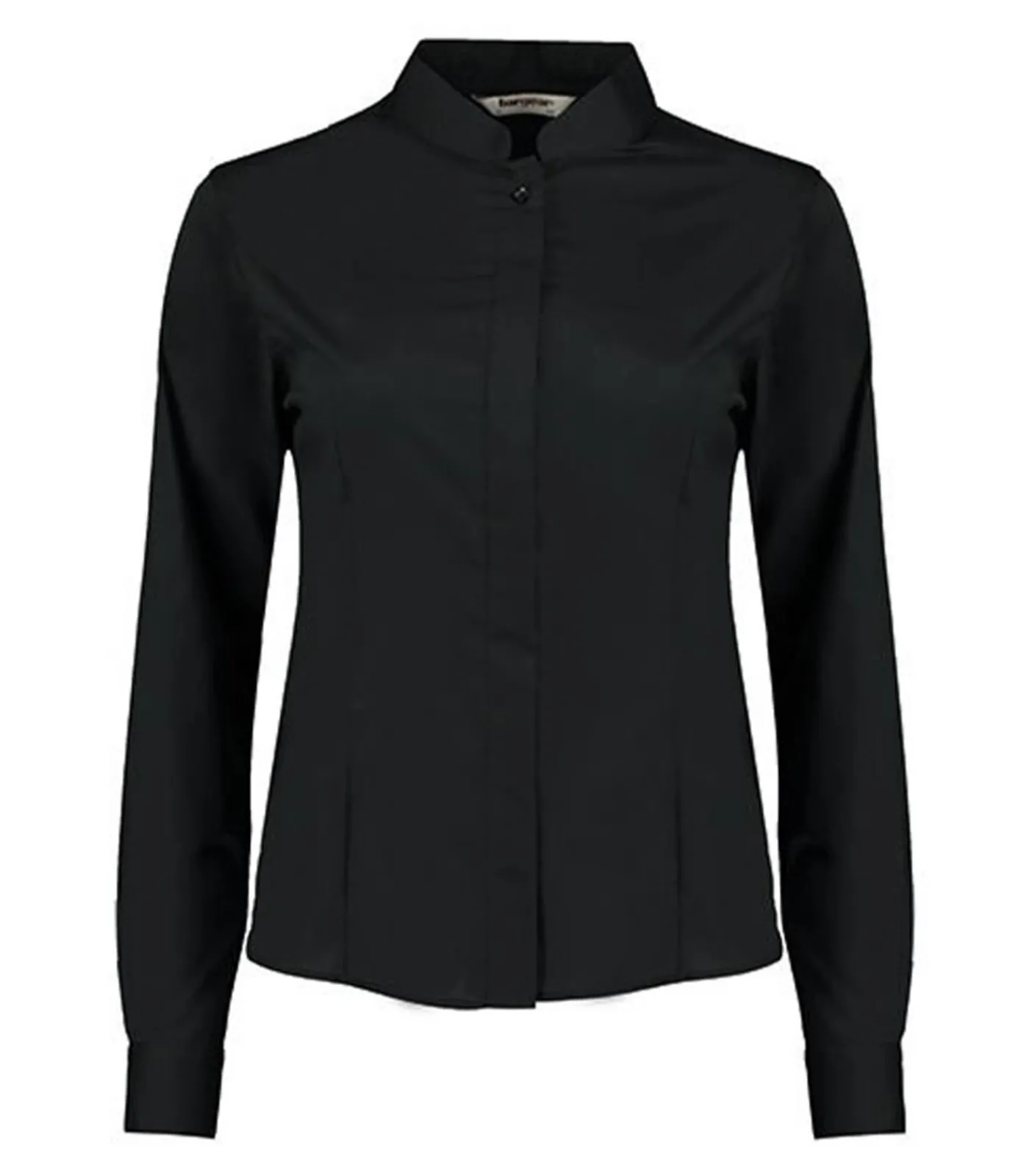 New MANDARIN COLLAR - Shirt - Zwart DAMES Overhemden & Blouses