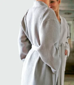 DAMES Blanc des Vosges MANOIR Perle - Badjas unisex katoen