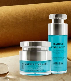 Online Marine Collagen SPF dagcrème + Marine Collagen Night Repair serum Gezicht Sets
