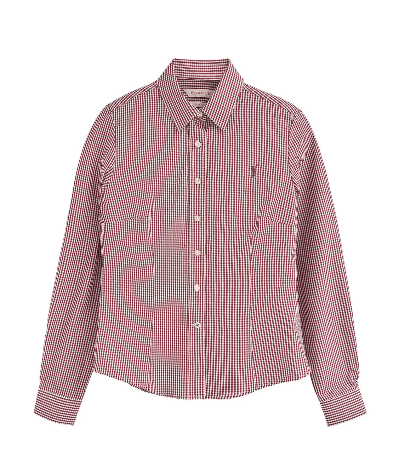 DAMES Polo Club Marineblauw hemd met relaxed fit en klassieke kraag