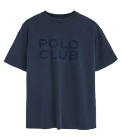 Marineblauw T-shirt Tarak met -logo Heren T-Shirts & Polo's