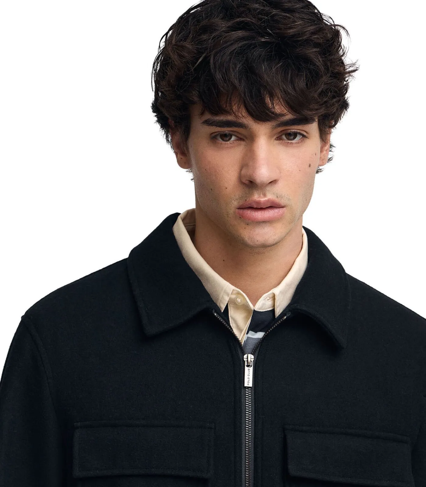 Marineblauwe jas Humbolt met -logo Heren Jassen