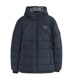 Clearance Marineblauwe jas Val Thorens met -logo Heren Jassen