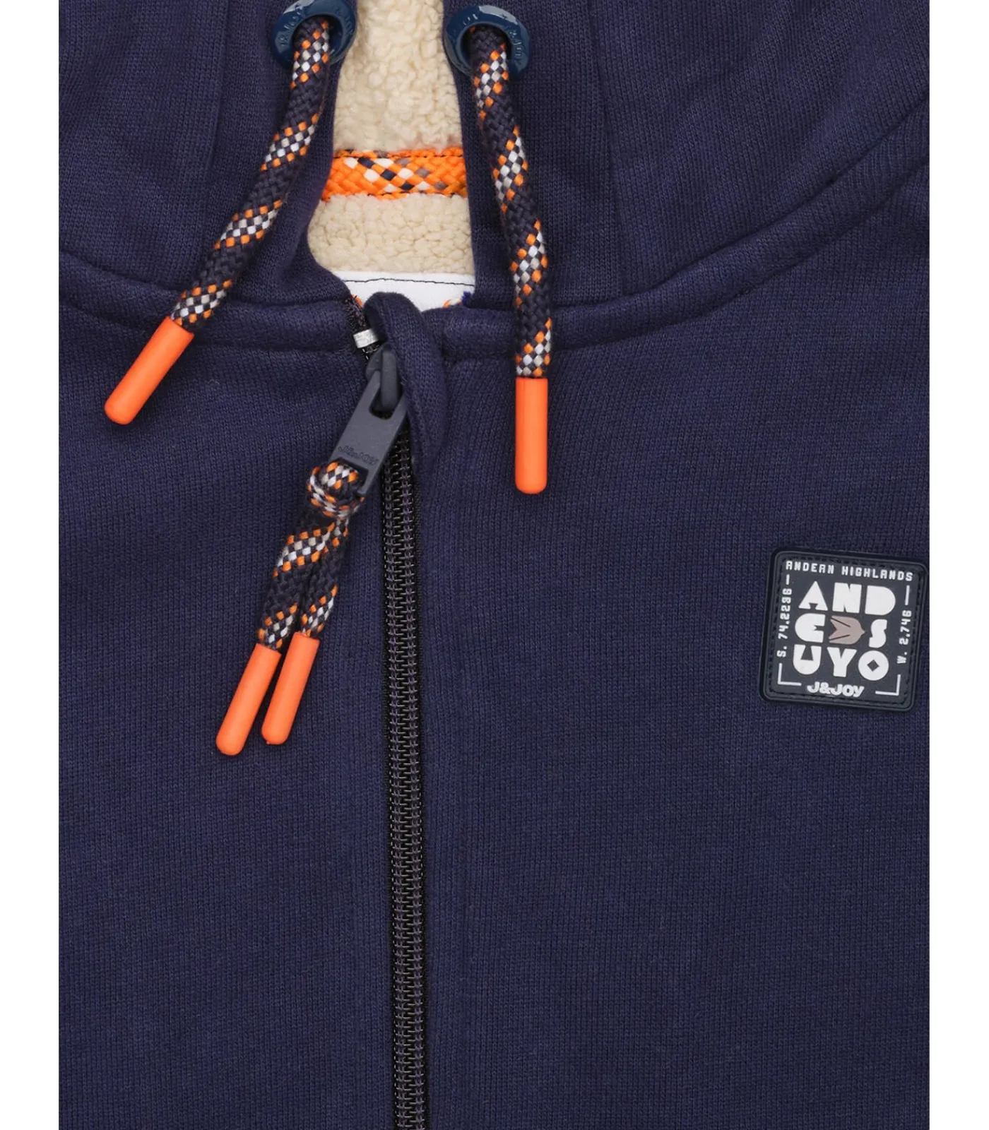 Sale Marineblauwe jongenstrui met rits en capuchon Kinderen Truien & Vesten