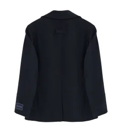 New Marineblauwe mantel Hanken met -logo Heren Jassen