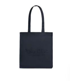 New Marineblauwe tote bag Sloane met -opdruk Established 2012 DAMES Tassen