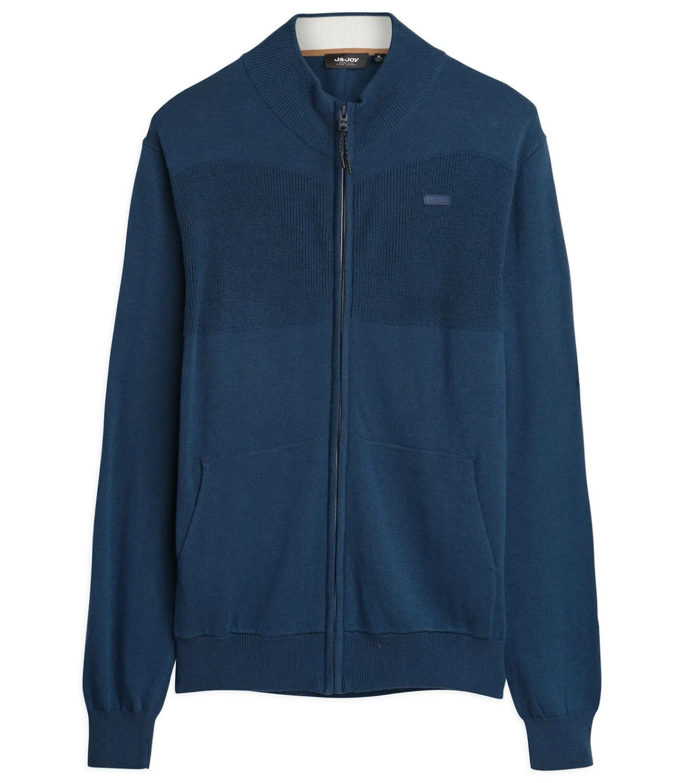 Sale Marineblauwe trui met rits voor heren Heren Truien & Cardigans