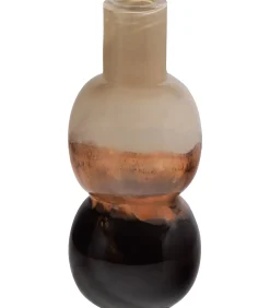 WOOOD Marjon Vaas - Handgevormd - Glas - Bruin - 30x14x14