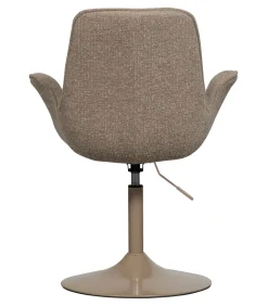 WOOOD Marten Eetkamerstoelen - Polyester - Zand - Set van 6