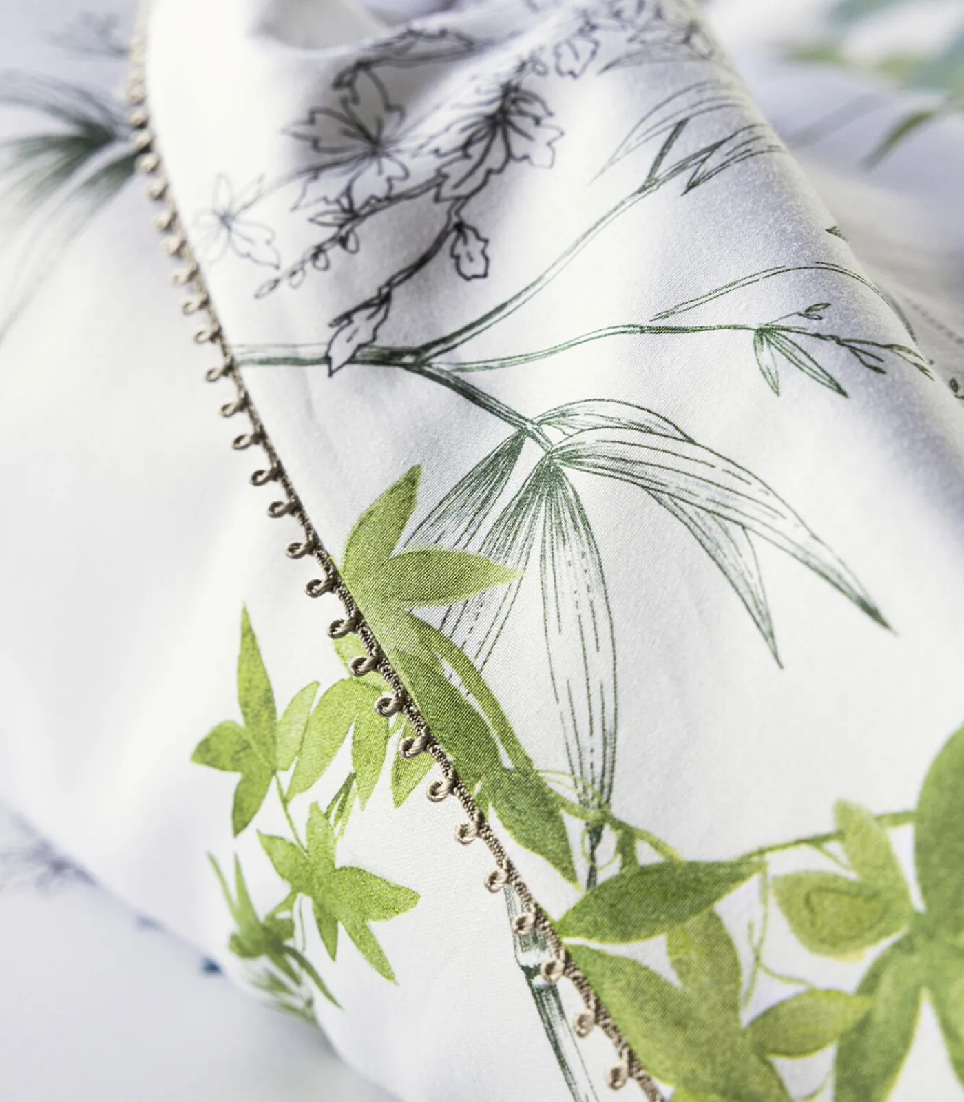 Alexandre Turpault Matin - Laken in katoen satijn met print