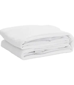 vidaXL Matrasbeschermer waterdicht 160x220 cm wit