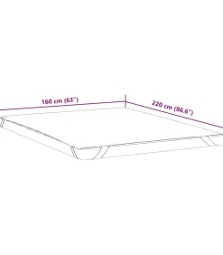 vidaXL Matrasbeschermer waterdicht 160x220 cm wit