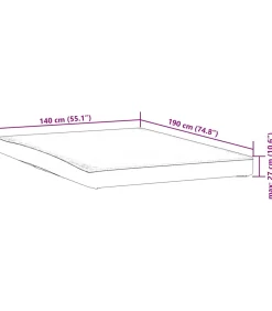 vidaXL Matrasbeschermer waterdicht 140x190 cm wit