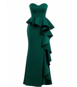 Maxi-jurk “Boobtube Peplum Waterfall Frill Maxi Dress” DAMES Jurken