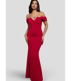 Sale Maxi-jurk “Diamante Heart Trim Evening Maxi Dress” DAMES Jurken