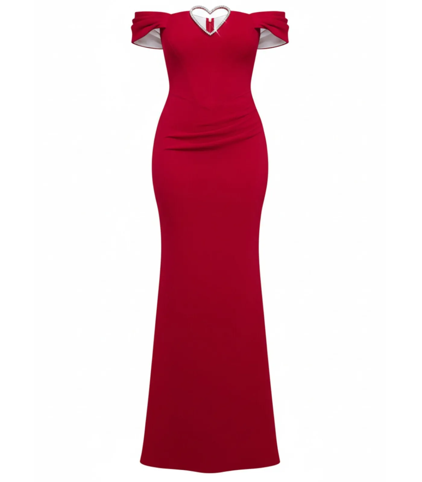 Sale Maxi-jurk “Diamante Heart Trim Evening Maxi Dress” DAMES Jurken