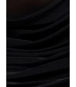 DAMES Goddiva Maxi-jurk “Gathered Off The Shoulder Mesh Waist Panel Maxi Dress”