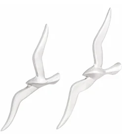 Best Meeuw 2 pcs Zilver Aluminium Decoratie