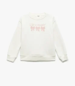 Outlet Meisjes Sweatshirt Ronde Hals Lange Mouwen Fijn Geborduurd Kinderen Truien & Cardigans