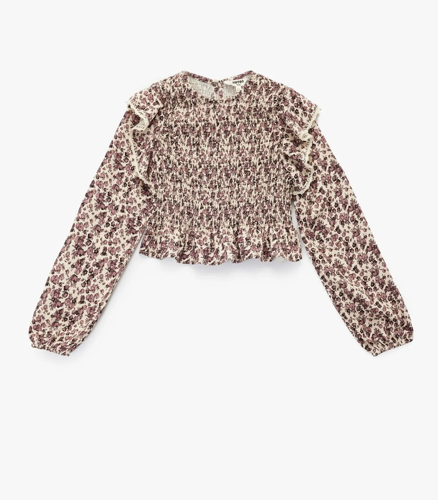 Hot Meisjesblouse Lange Mouwen Bloemenprint Kinderen Blouses & Tunieken