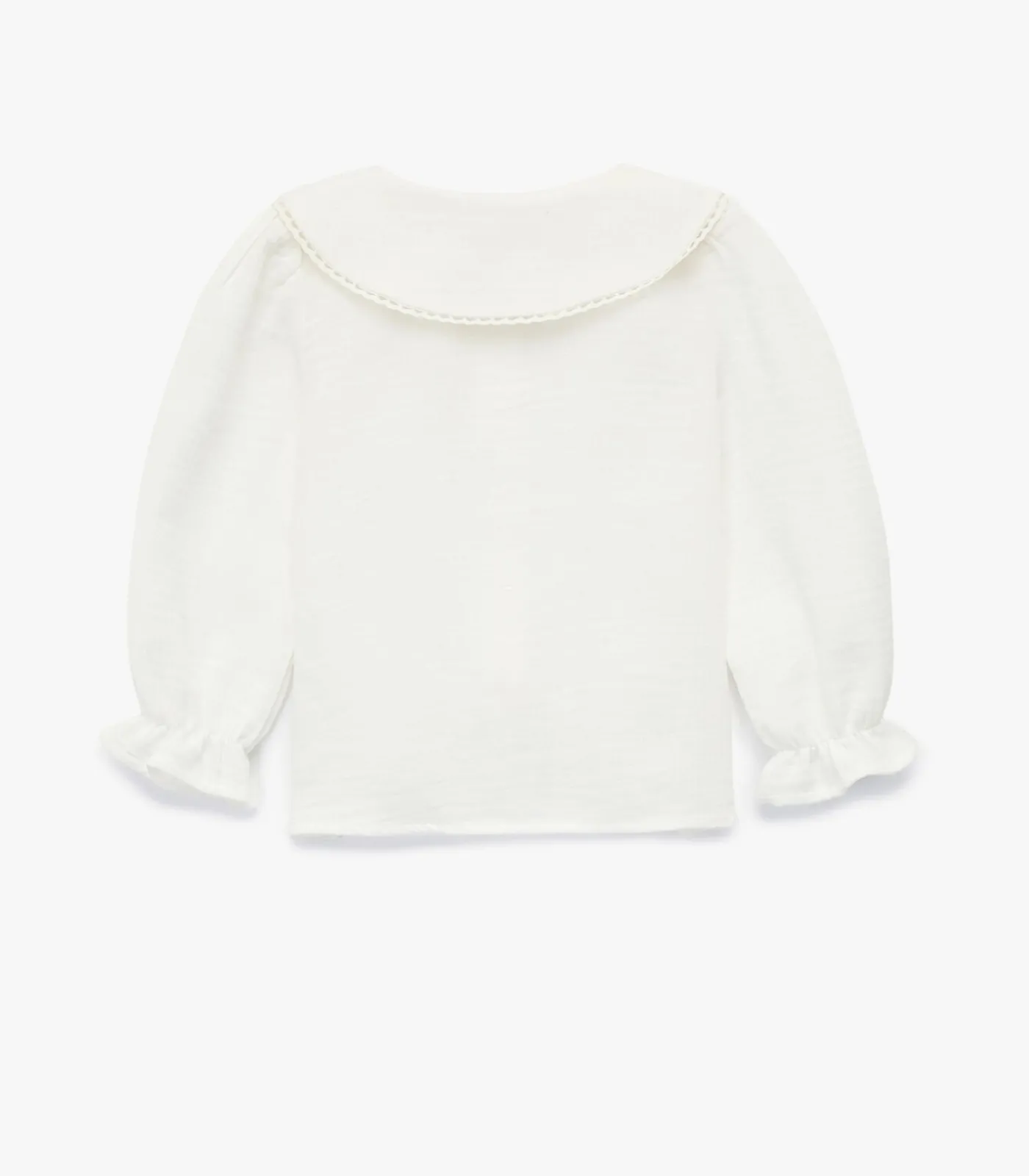 Online Meisjesblouse Lange Mouwen Bloemenkraag Katoen Kinderen Topjes & Hemdjes