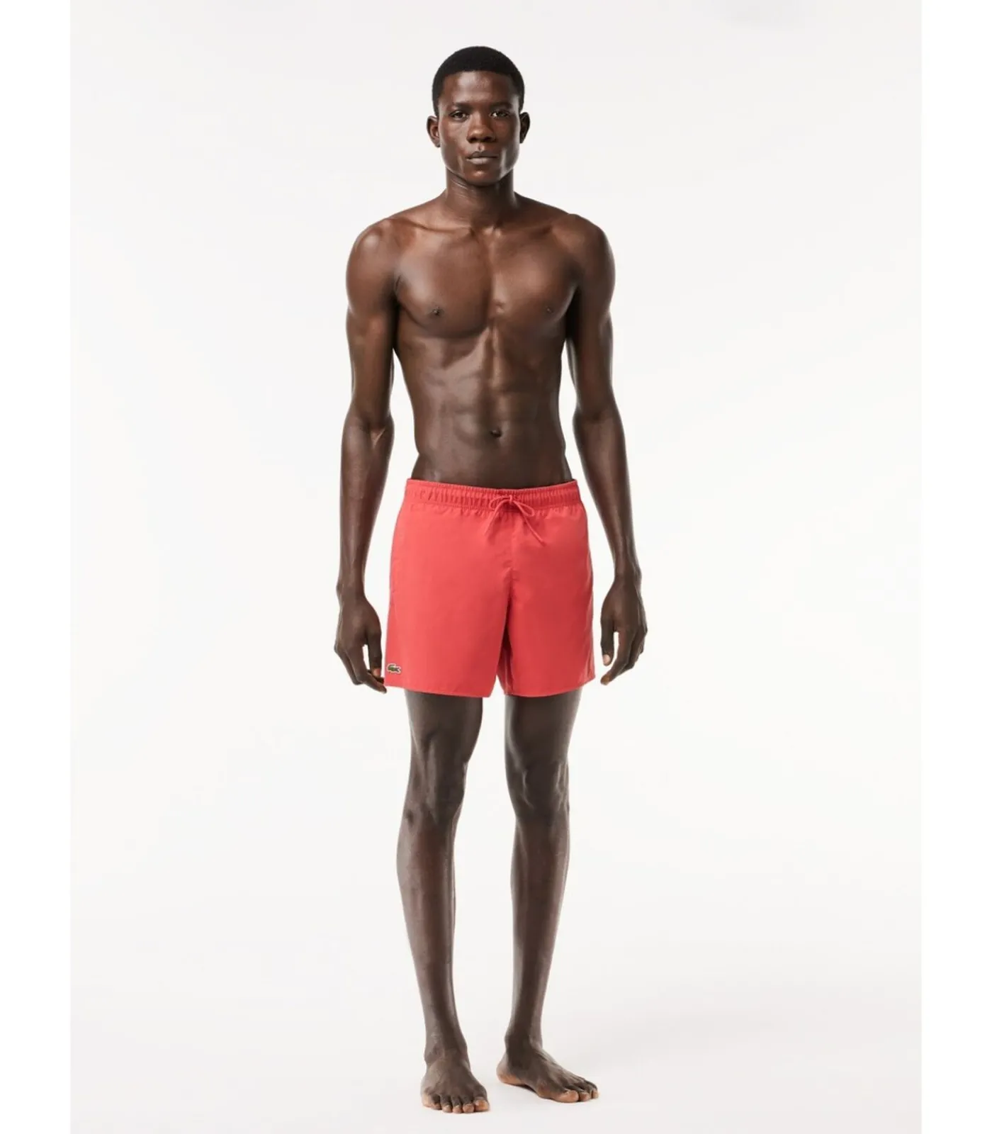 Heren LACOSTE Men swimsuit - sierra red green