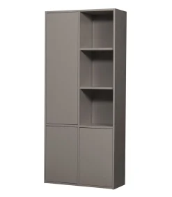 Online Merel opbergkast - Grenen - Warmgrijs - 100x200x44 Meubels