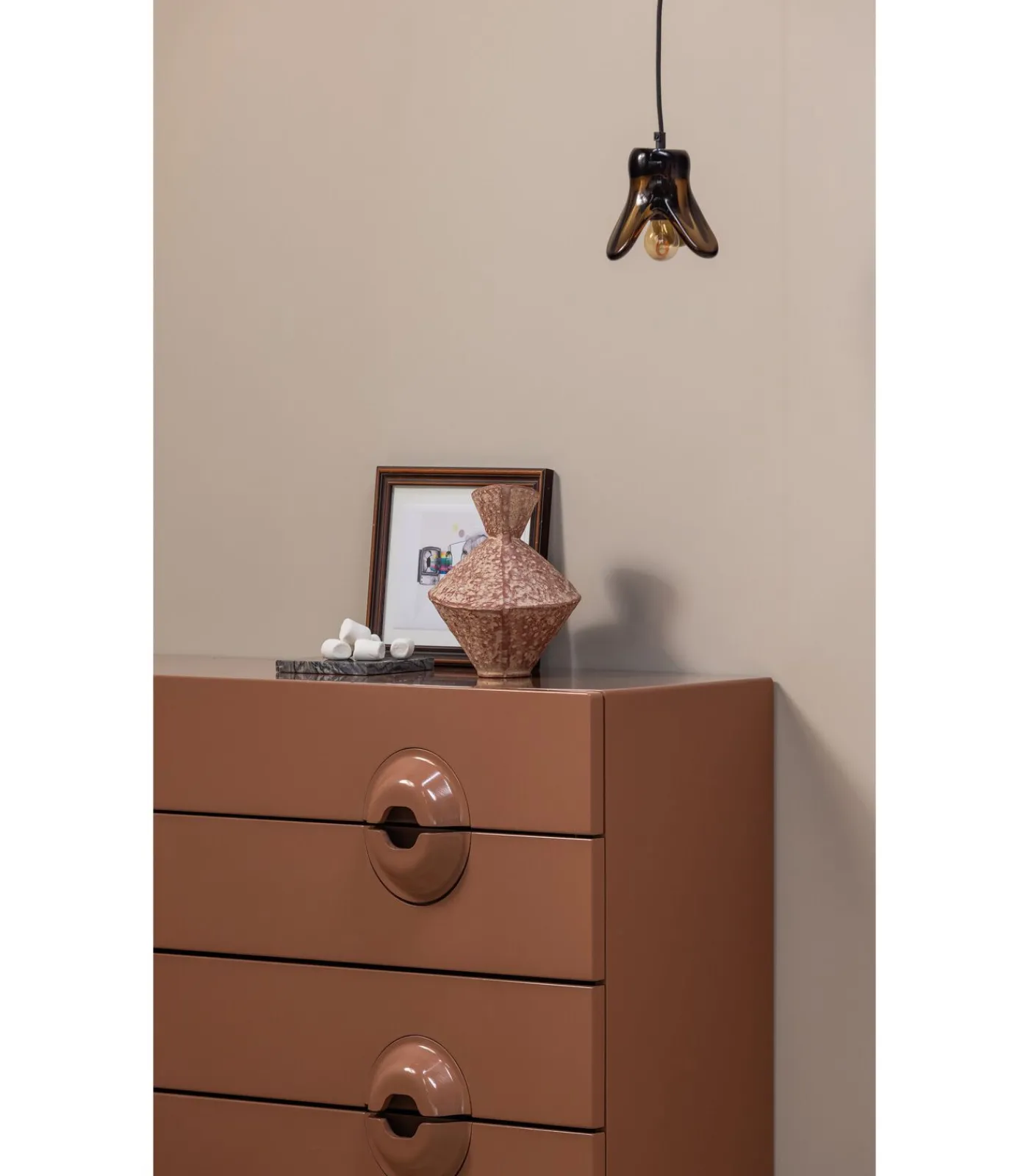 New Merge Ladekast/Commode - Hout - Oud Roze - 89x110x44 Meubels