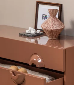 New Merge Ladekast/Commode - Hout - Oud Roze - 89x110x44 Meubels