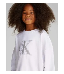 Outlet Metallic Ck Ls Cn Sweatshirt Kinderen Truien & Cardigans