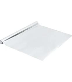 Sale Meubelfolie zelfklevend 500x90 cm PVC hoogglans zilverkleurig Decoratie