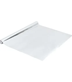 Sale Meubelfolie zelfklevend 500x90 cm PVC hoogglans zilverkleurig Decoratie