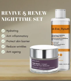 New Micellair water 2 in 1 150ML + Nachtcrème 50ml Gezicht Sets