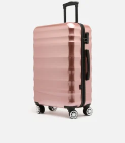 Outlet Middelgrote koffer Man London Roze Trolleys