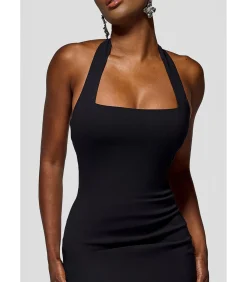 Discount Midi-jurk “Halter Neck Puff Hem Mermaid Midaxi Dress” DAMES Jurken